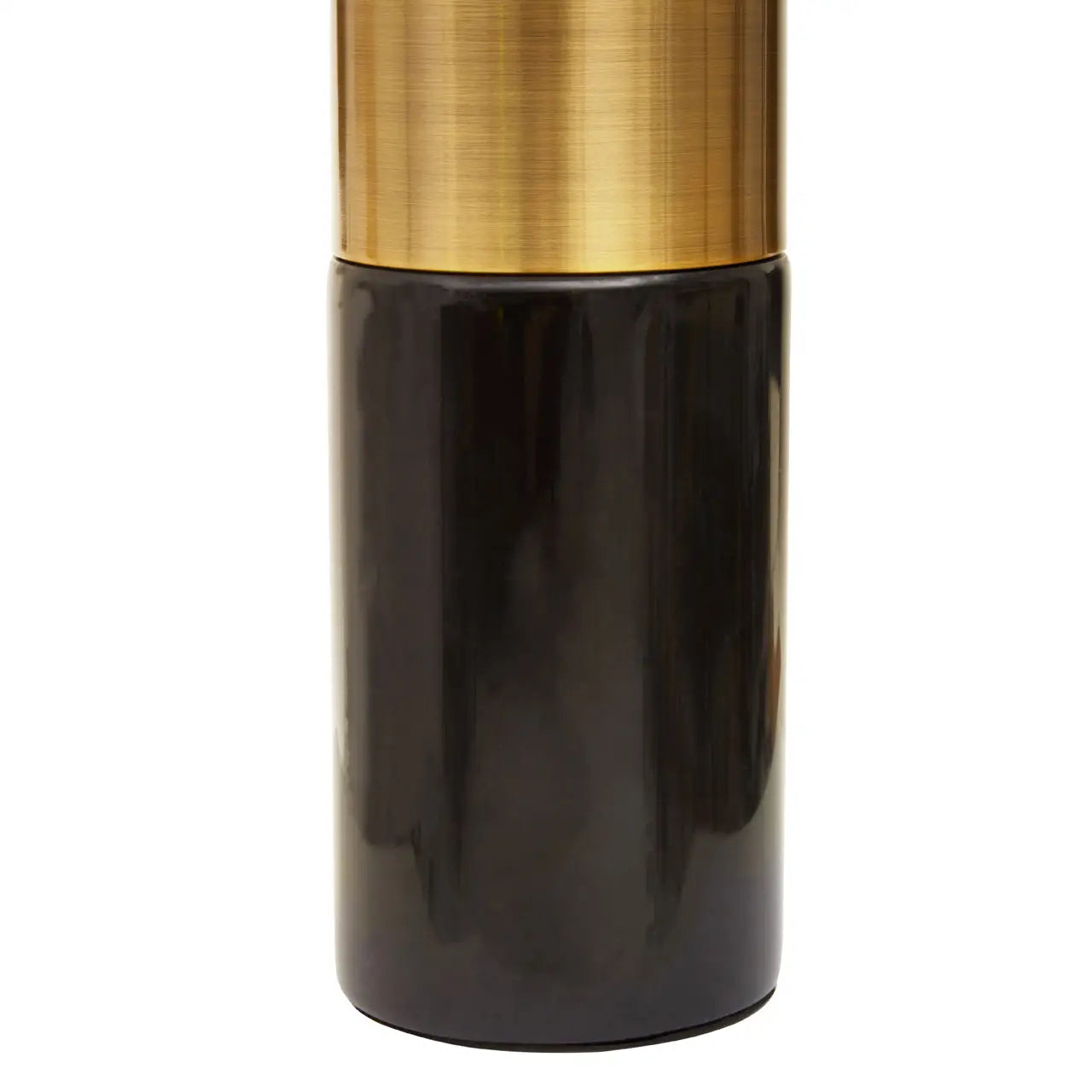 Arnold Black Marble & Gold Cylinder Table Lamp